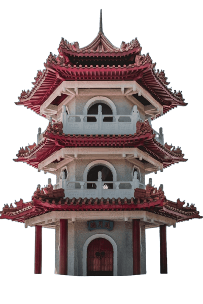 imagen de un templo chino