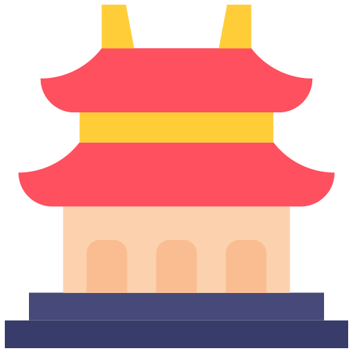 imagen vectorial de el templo en beigin