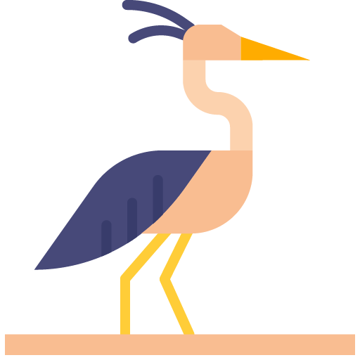 imagen vectorial de una garza en china
