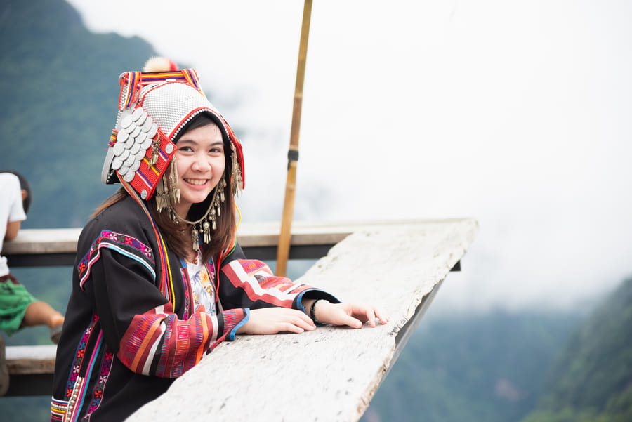 foto de una chica en la provincia de yunnan